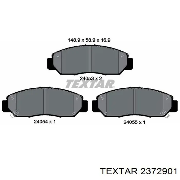 2372901 Textar pastillas de freno delanteras