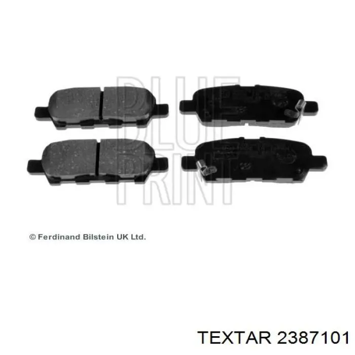 2387101 Textar pastillas de freno traseras