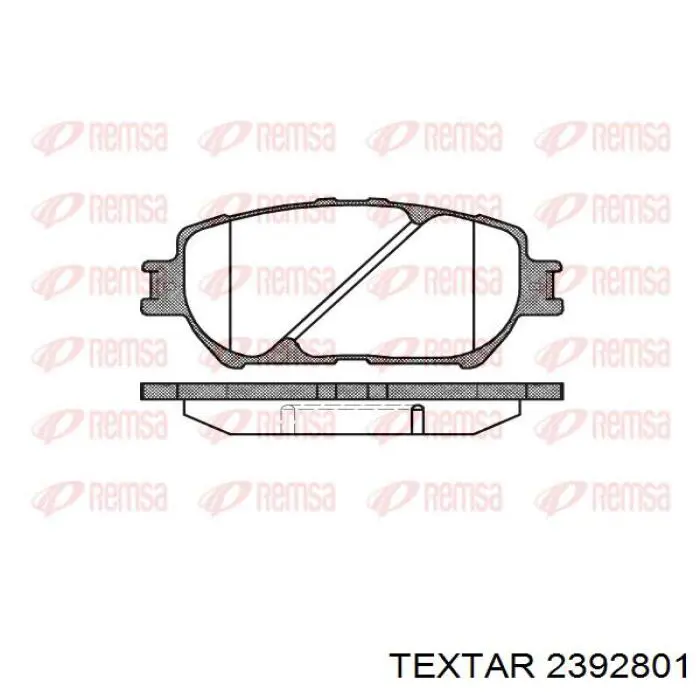 2392801 Textar pastillas de freno delanteras