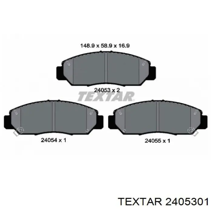 2405301 Textar pastillas de freno delanteras