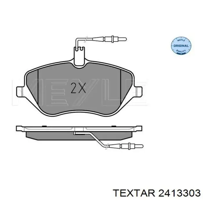 2413303 Textar pastillas de freno delanteras