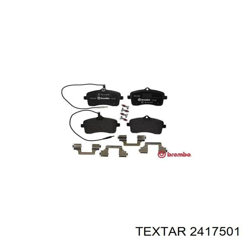 2417501 Textar pastillas de freno delanteras