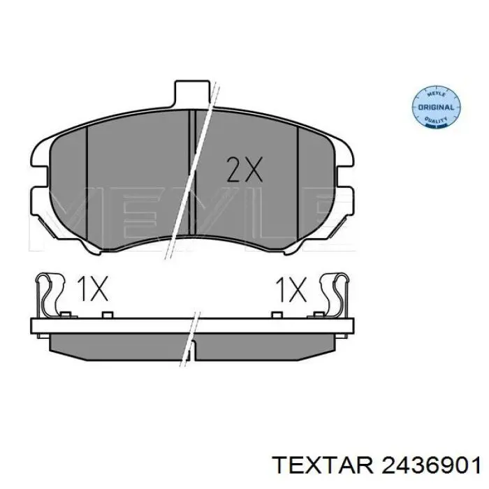 2436901 Textar pastillas de freno delanteras