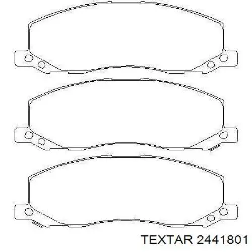 2441801 Textar pastillas de freno delanteras