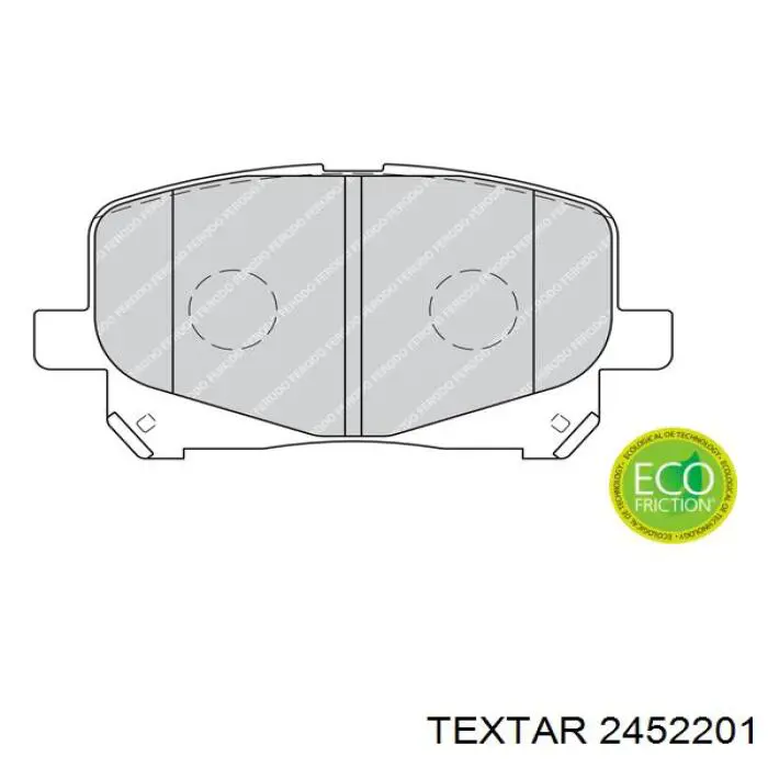 2452201 Textar pastillas de freno delanteras