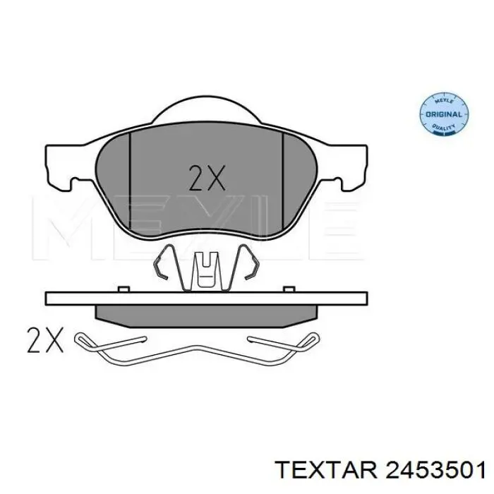 2453501 Textar pastillas de freno delanteras