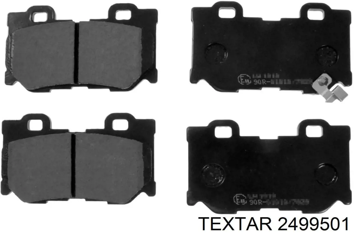 2499501 Textar pastillas de freno traseras