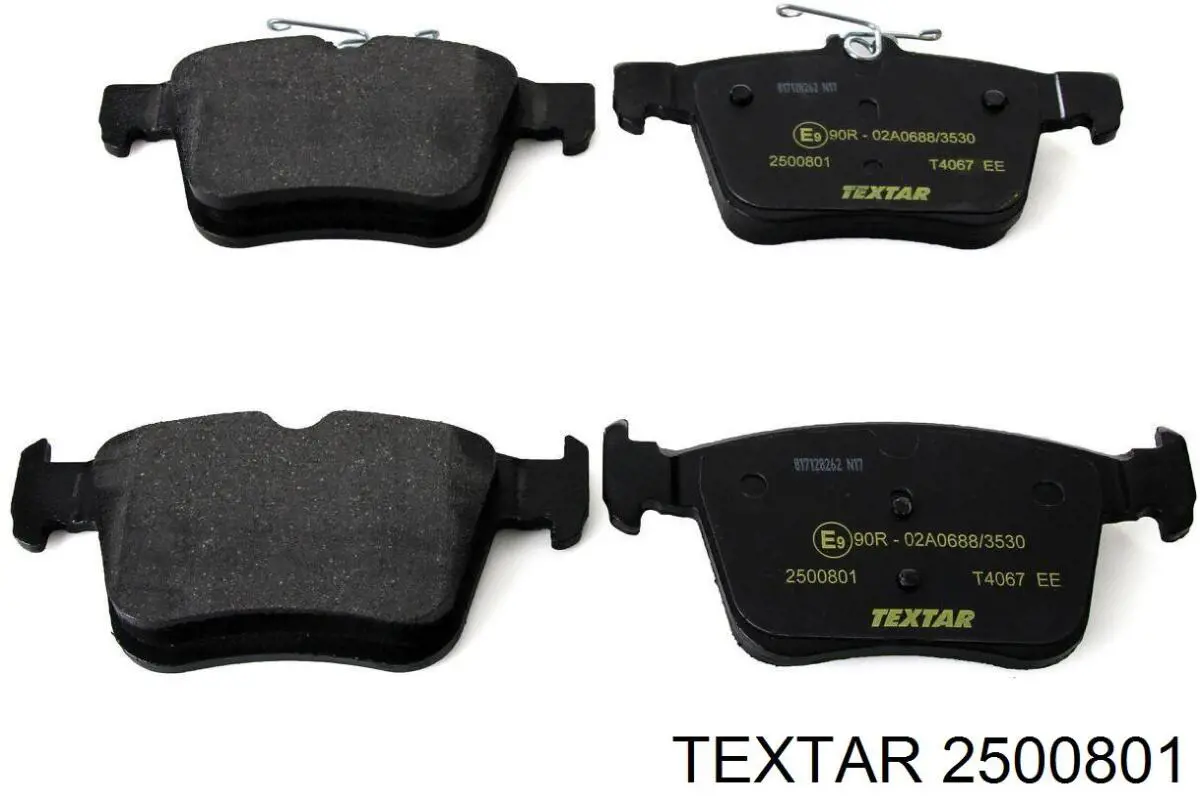 2500801 Textar pastillas de freno traseras