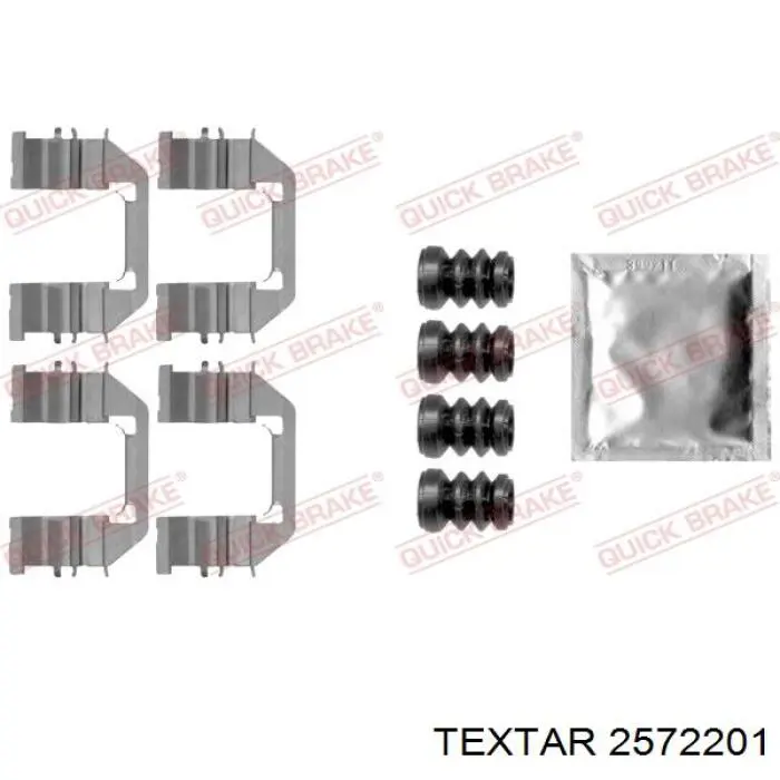 2572201 Textar pastillas de freno delanteras