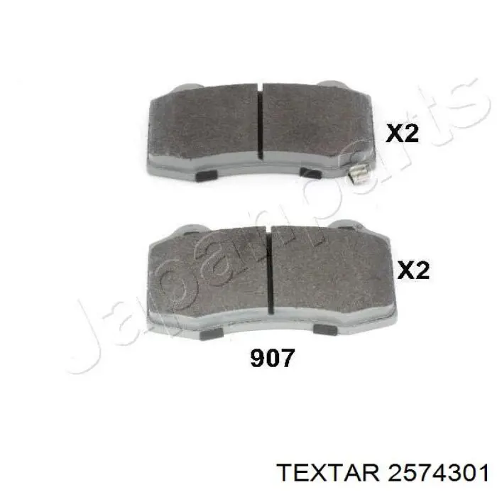 2574301 Textar pastillas de freno traseras