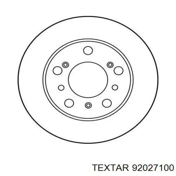 92027100 Textar freno de disco delantero