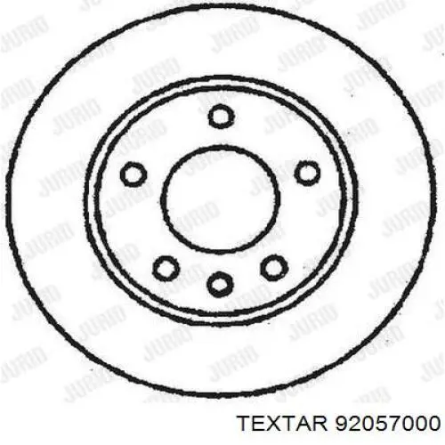 92057000 Textar disco de freno trasero