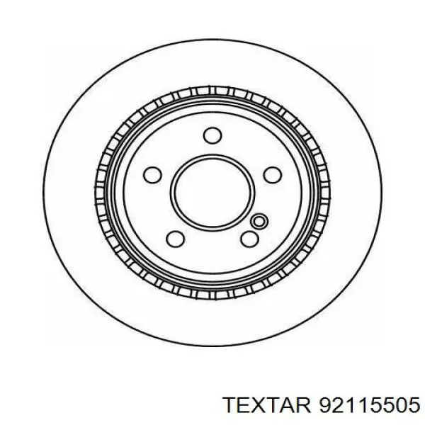 92115505 Textar disco de freno trasero