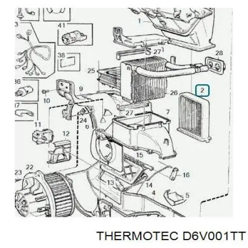 D6V001TT Thermotec radiador de calefacción