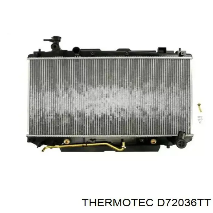 D72036TT Thermotec radiador refrigeración del motor