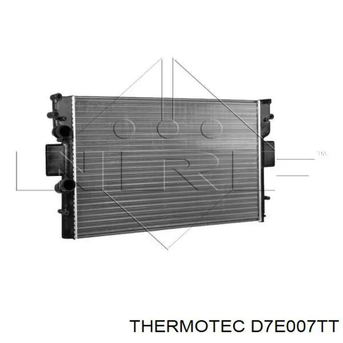 D7E007TT Thermotec radiador refrigeración del motor