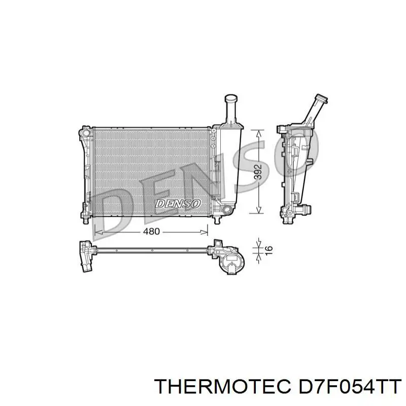 1617244180 Peugeot/Citroen radiador refrigeración del motor