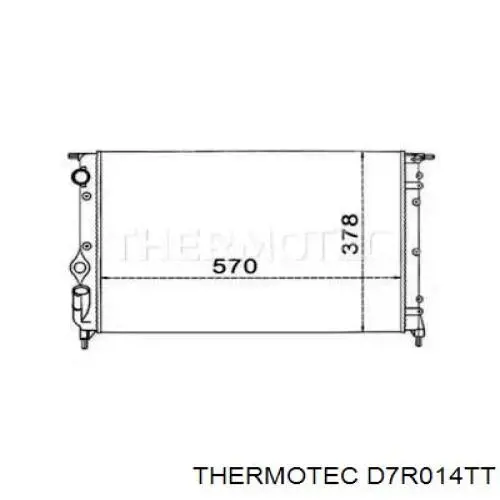 D7R014TT Thermotec radiador refrigeración del motor