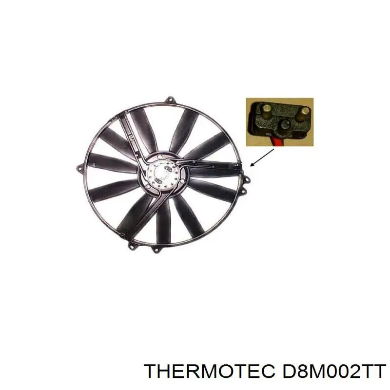 D8M002TT Thermotec ventilador (rodete +motor refrigeración del motor con electromotor completo)