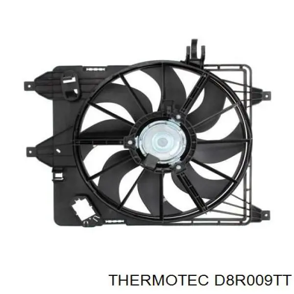  Difusor de radiador, ventilador de refrigeración, condensador del aire acondicionado, completo con motor y rodete para Nissan Kubistar X76