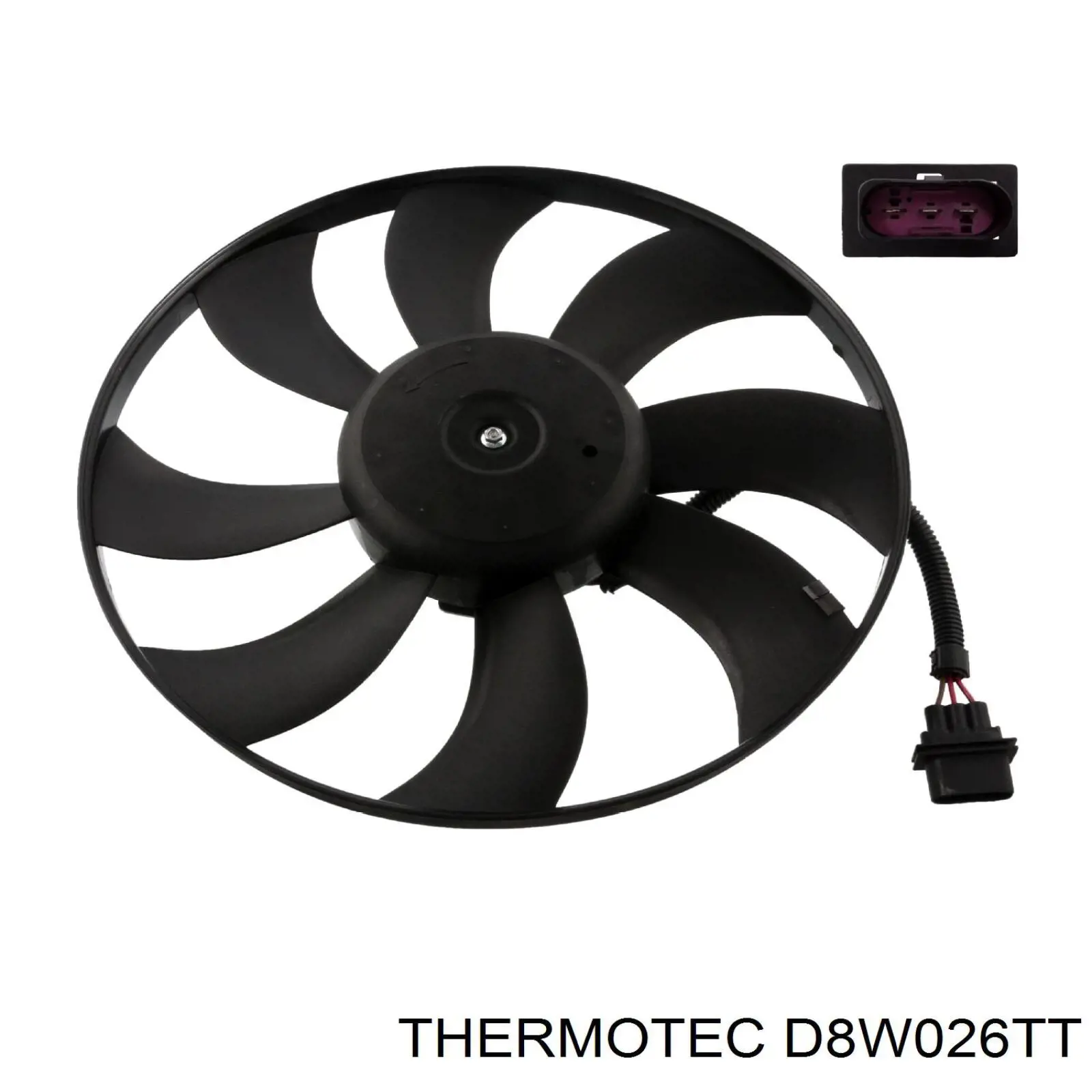 D8W026TT Thermotec ventilador (rodete +motor refrigeración del motor con electromotor completo)