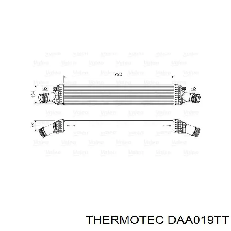 DAA019TT Thermotec radiador de aire de admisión