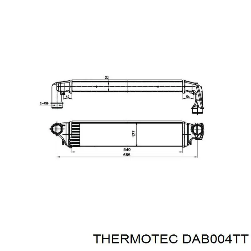 DAB004TT Thermotec radiador de aire de admisión