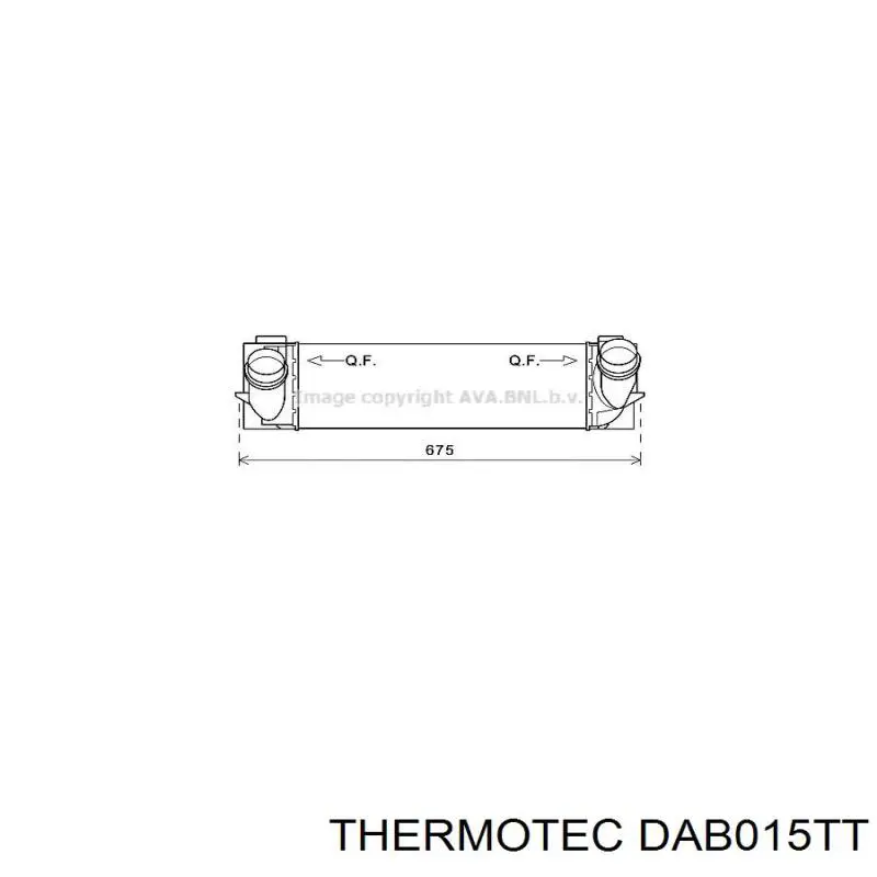 DAB015TT Thermotec radiador de aire de admisión