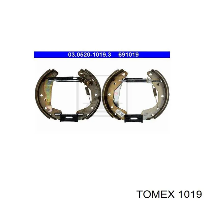 1019 Tomex pastillas de freno traseras