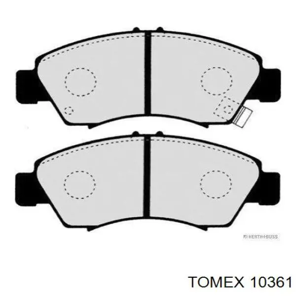 10-361 Tomex pastillas de freno delanteras