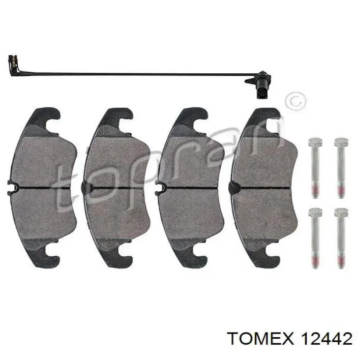 12442 Tomex pastillas de freno delanteras