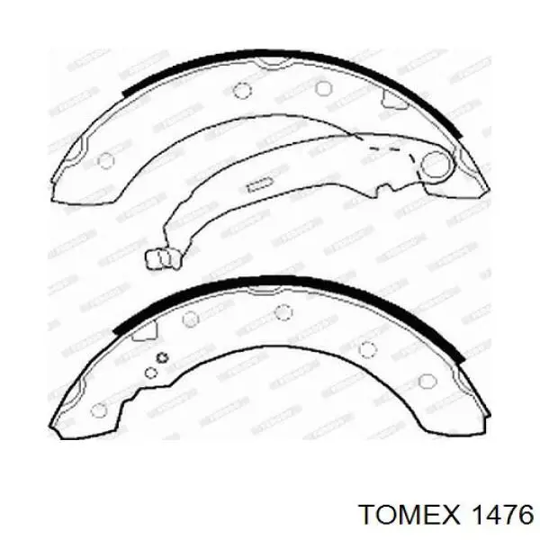 1476 Tomex pastillas de freno traseras