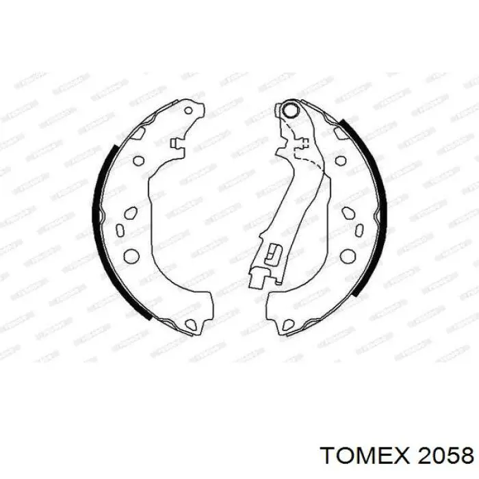  Zapatas de frenos de tambor traseras para Ford Escort 4 