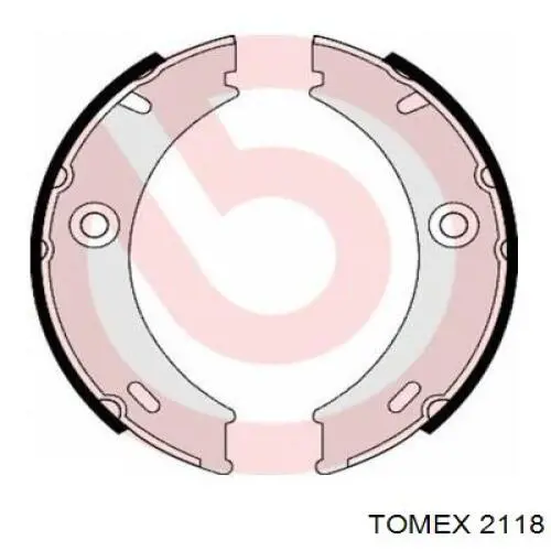 2118 Tomex juego de zapatas de frenos, freno de estacionamiento