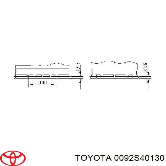 0092S40130 Toyota batería de arranque