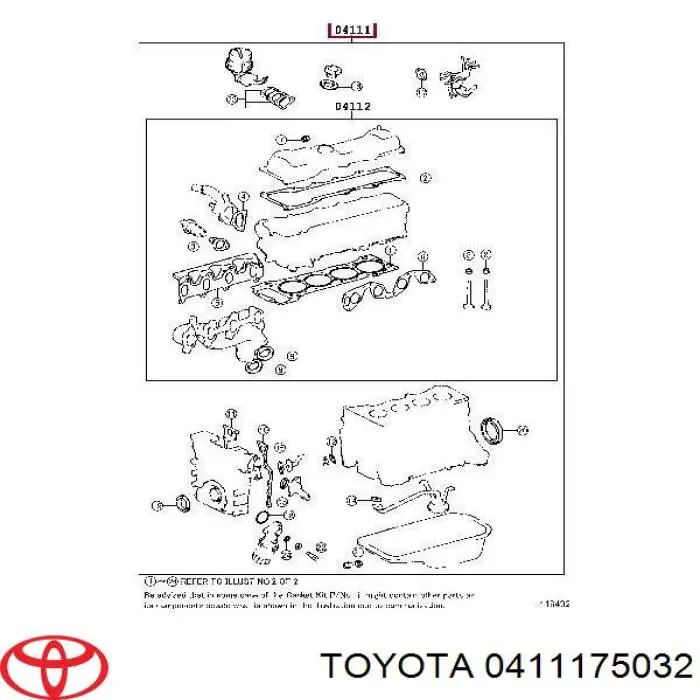 0411175032 Toyota 