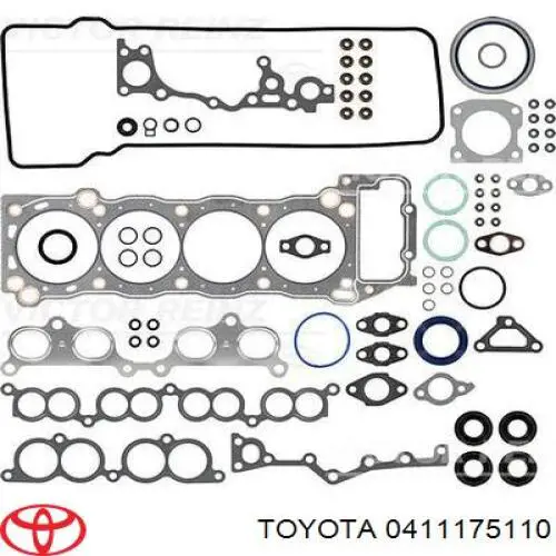 0411175111 Toyota juego de juntas de motor, completo