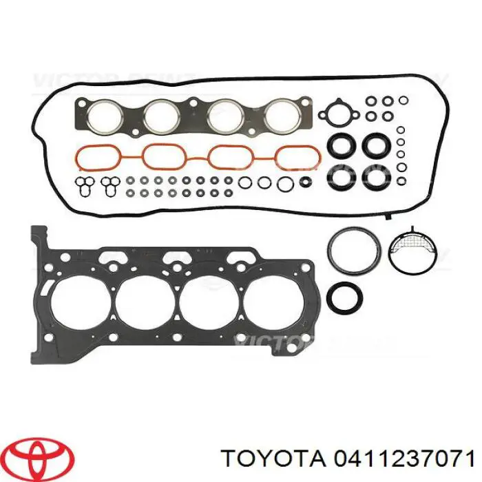 0411237071 Toyota juego de juntas de motor, completo, superior