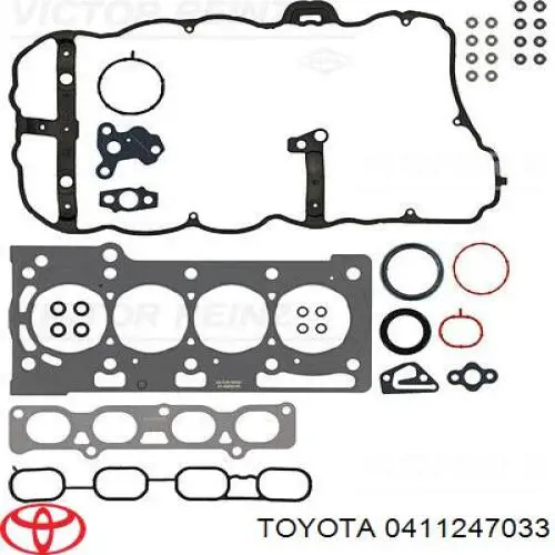 0411247033 Toyota juego de juntas de motor, completo, superior