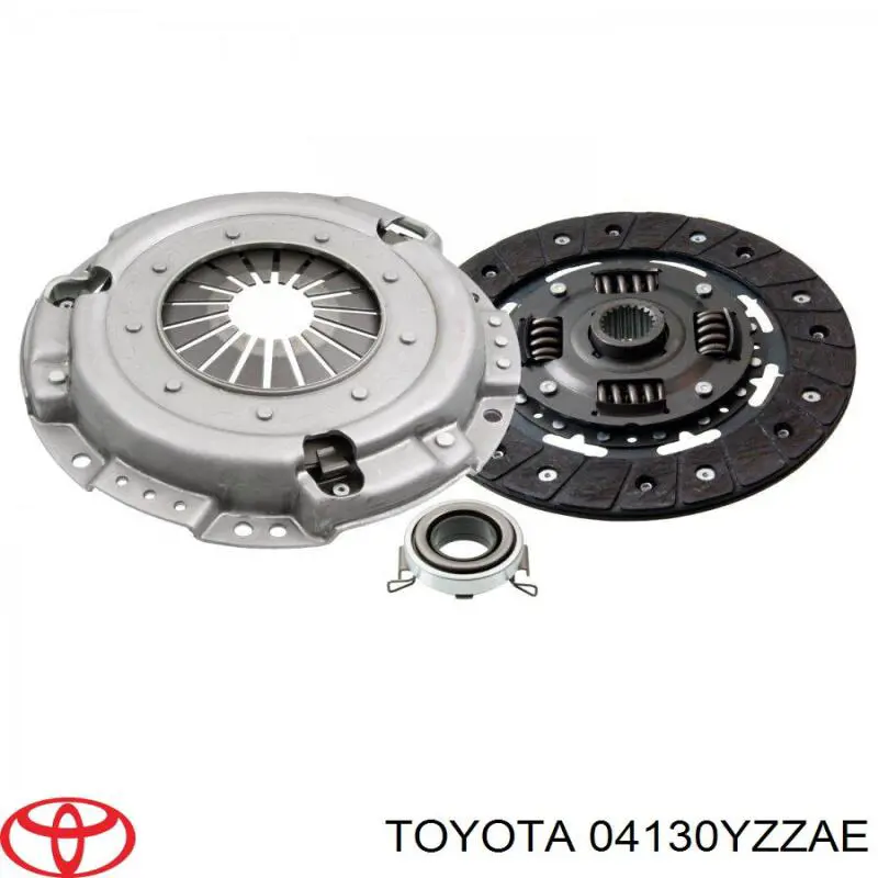 04130YZZAE Toyota kit de embrague (3 partes)