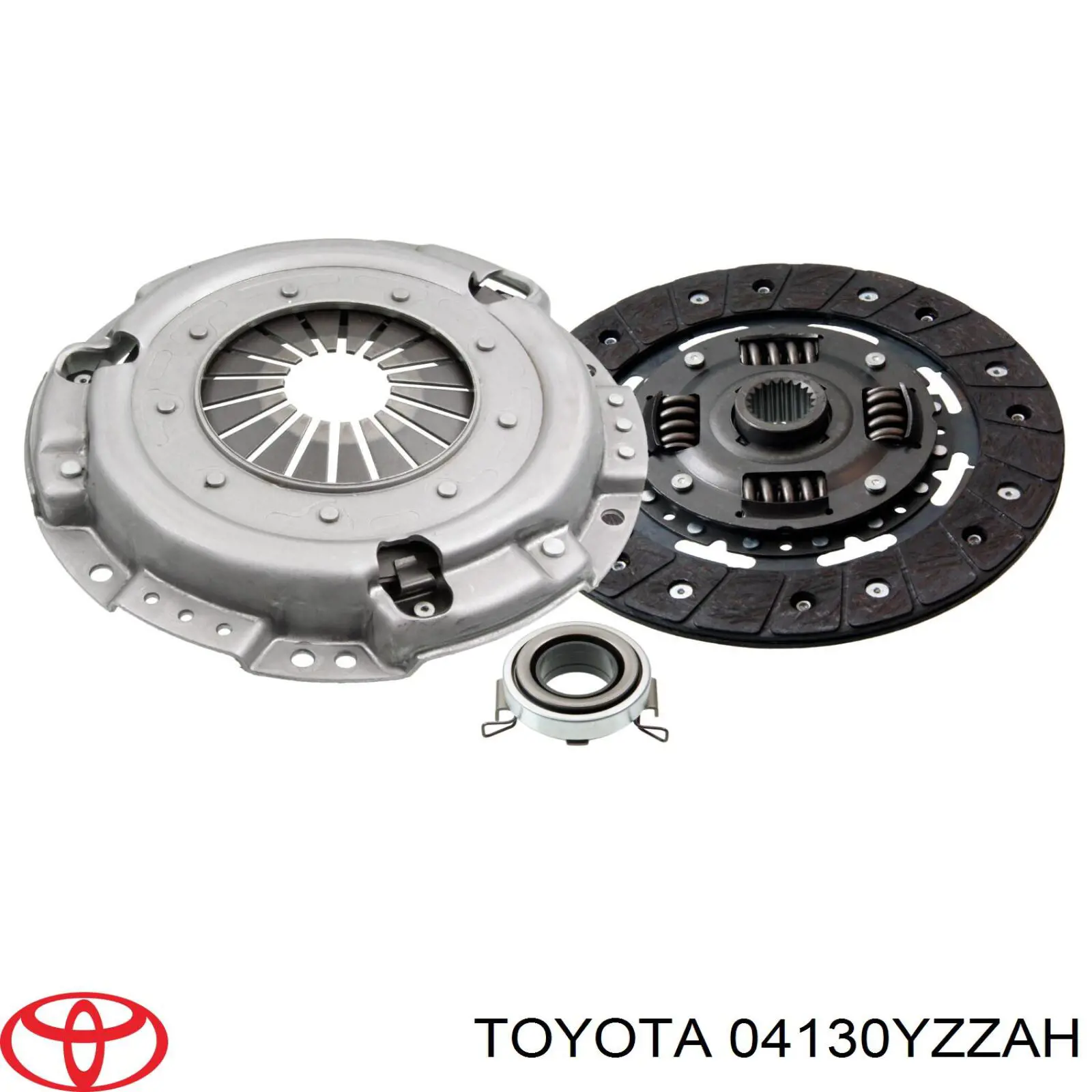 04130YZZAH Toyota kit de embrague (3 partes)