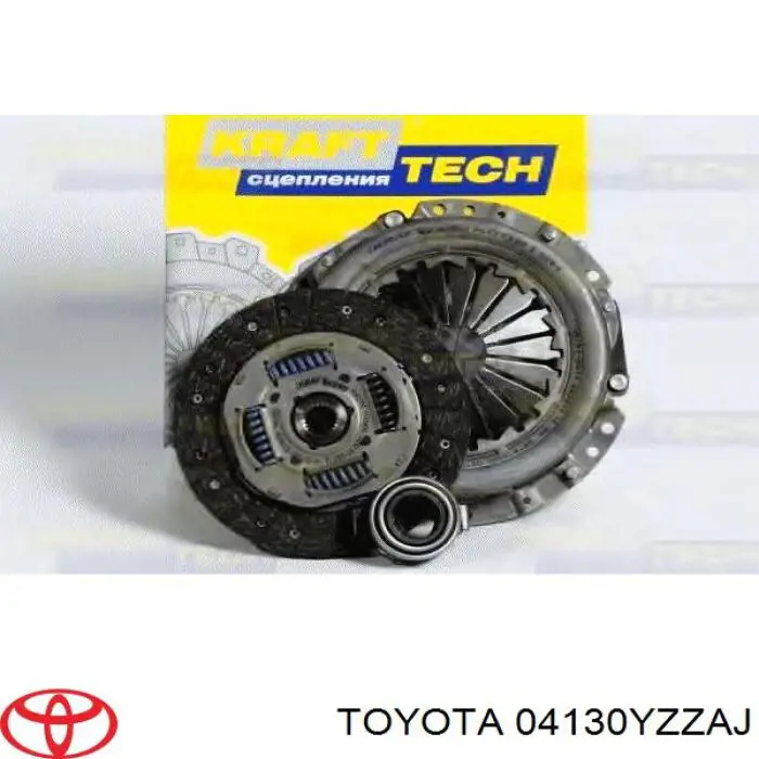 04130YZZAJ Toyota kit de embrague (3 partes)