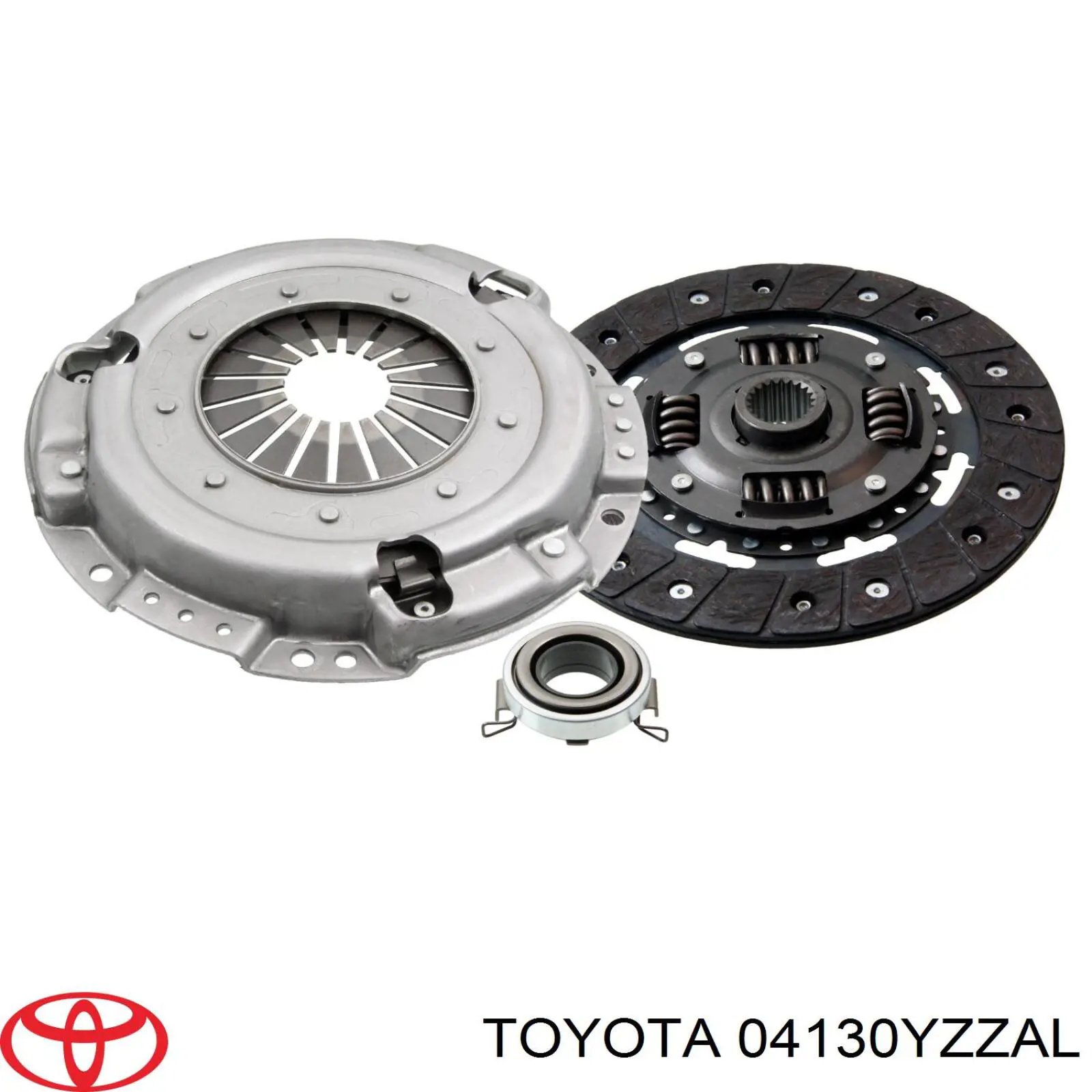 04130YZZAL Toyota kit de embrague (3 partes)