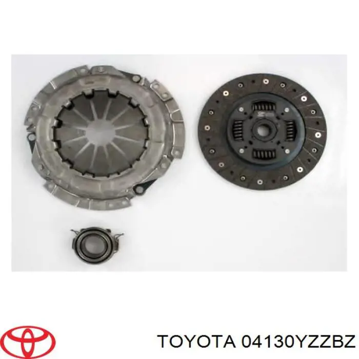 04130YZZBZ Toyota kit de embrague (3 partes)