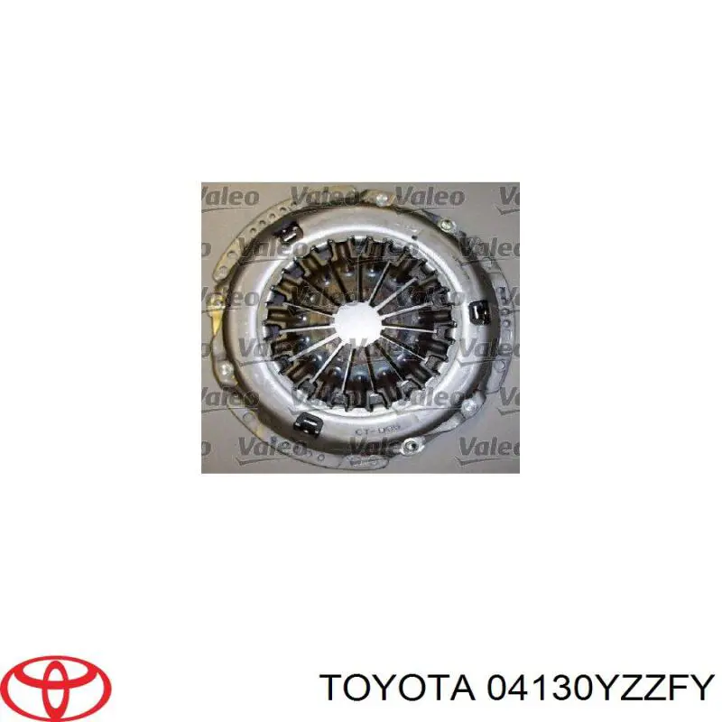 04130YZZFY Toyota kit de embrague (3 partes)