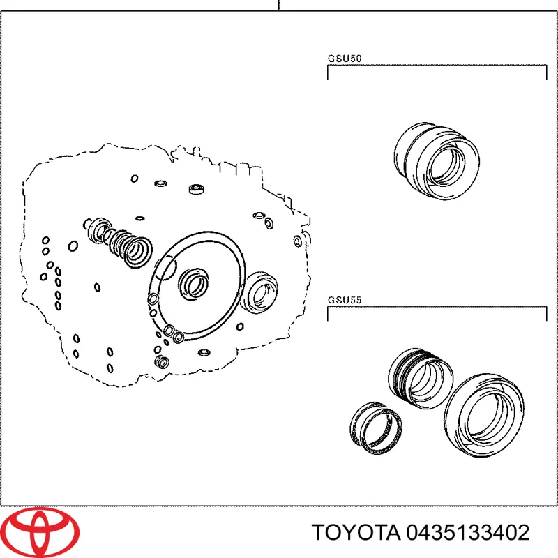  Kit de reparación, caja de cambios automática para Toyota Avensis T27