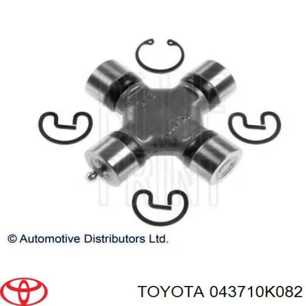 043710K082 Toyota cruceta de árbol de cardán trasero