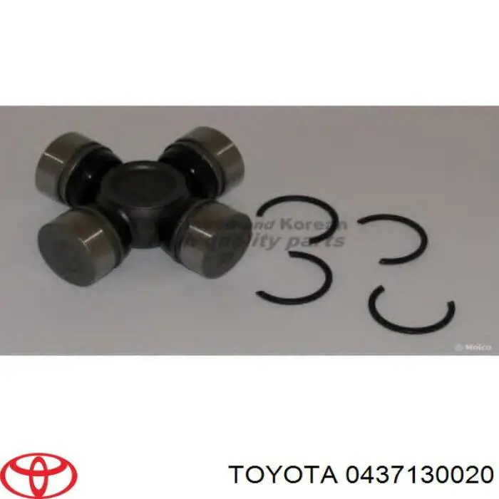 0437130020 Toyota cruceta de árbol de cardán trasero