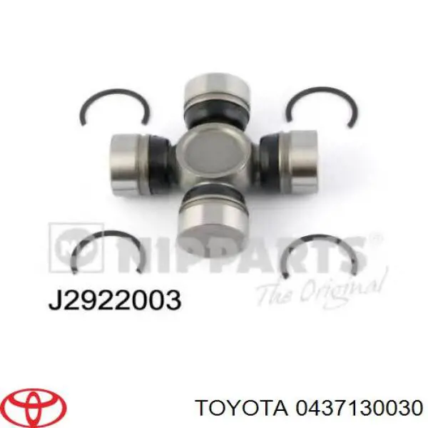 0437130030 Toyota cruceta de árbol de cardán trasero