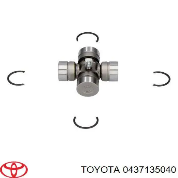 0437135040 Toyota cruceta de árbol de cardán trasero